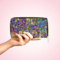 Monet Garden Wallet • Stained Glass Floral Coin Purse