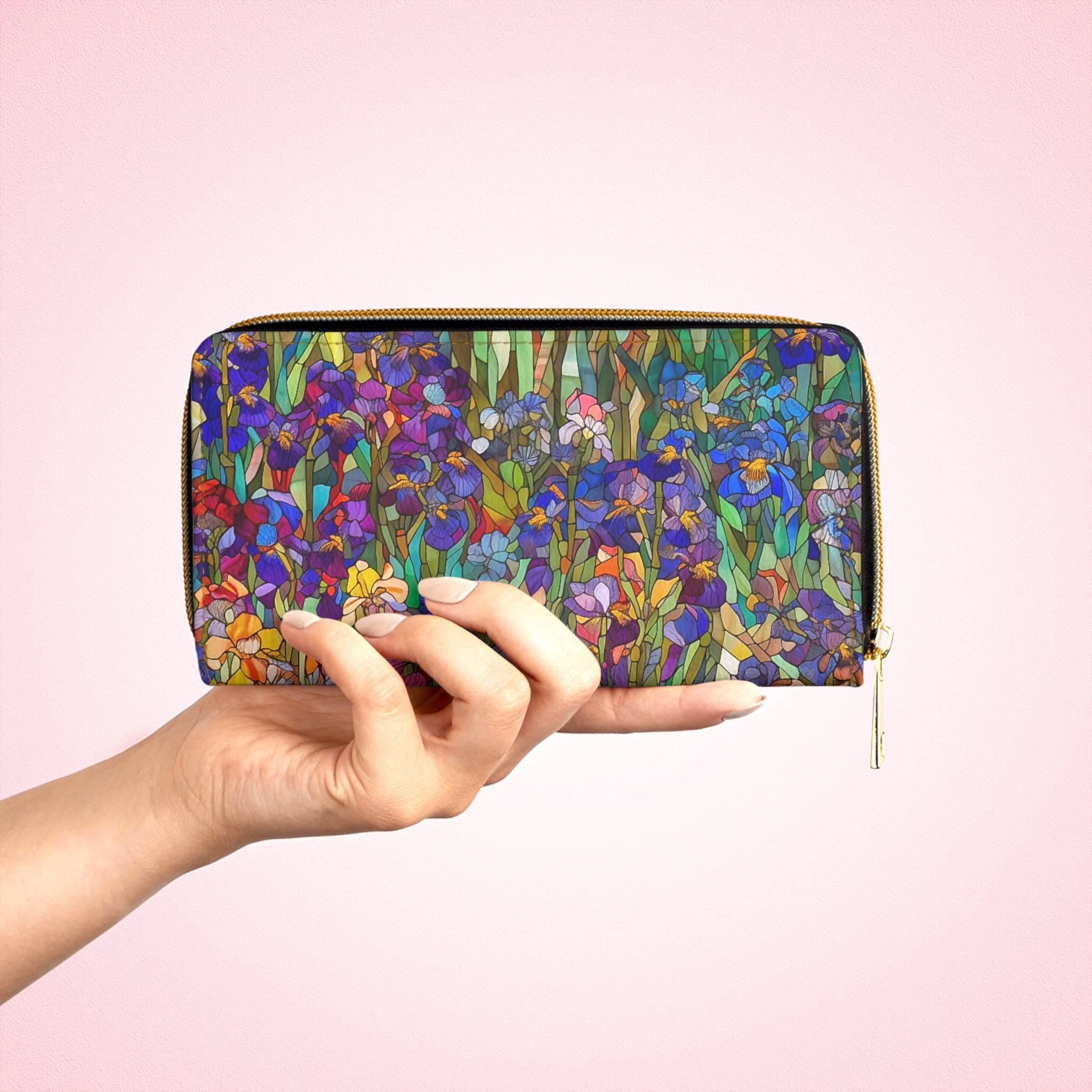 Monet Garden Wallet • Stained Glass Floral Coin Purse