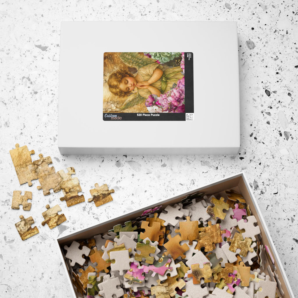 Praying Angel Floral Puzzle Jigsaw Activity Christian Gift