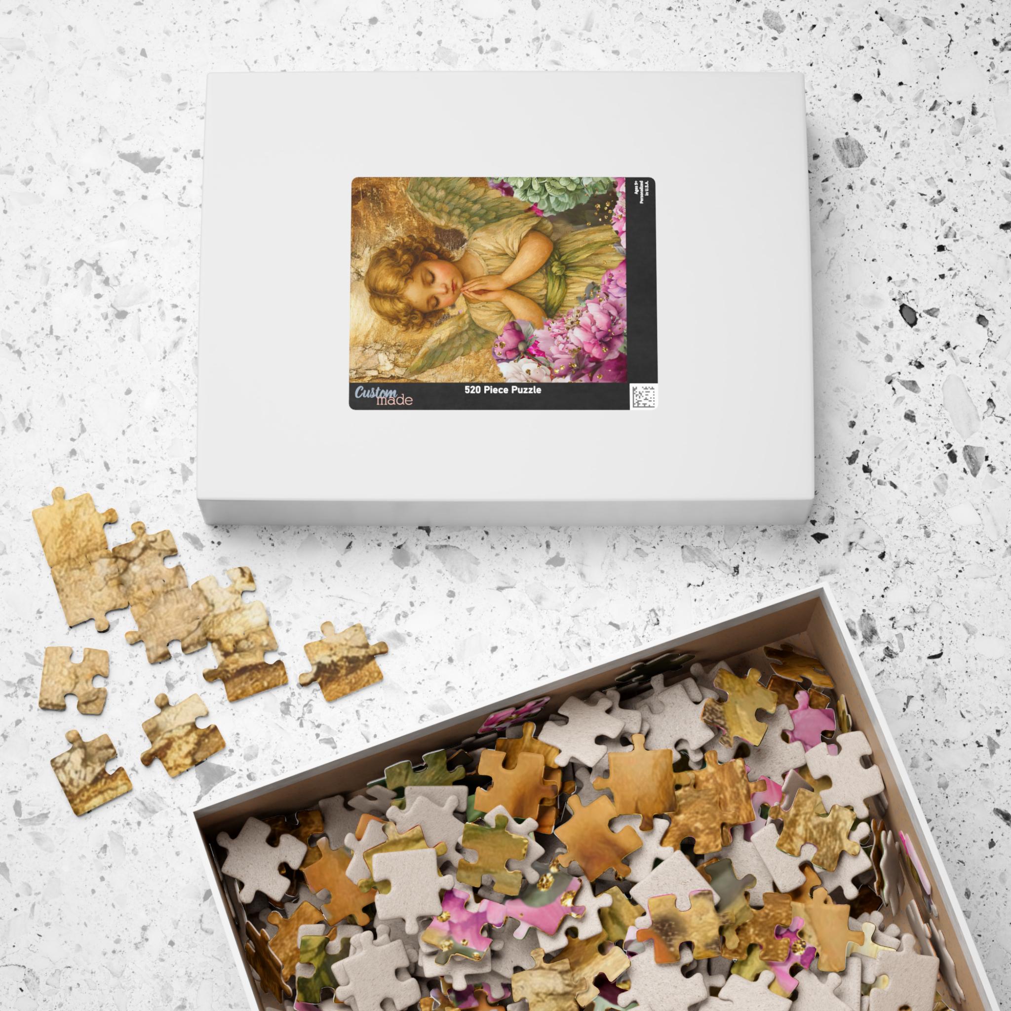 Praying Angel Floral Puzzle Jigsaw Activity Christian Gift