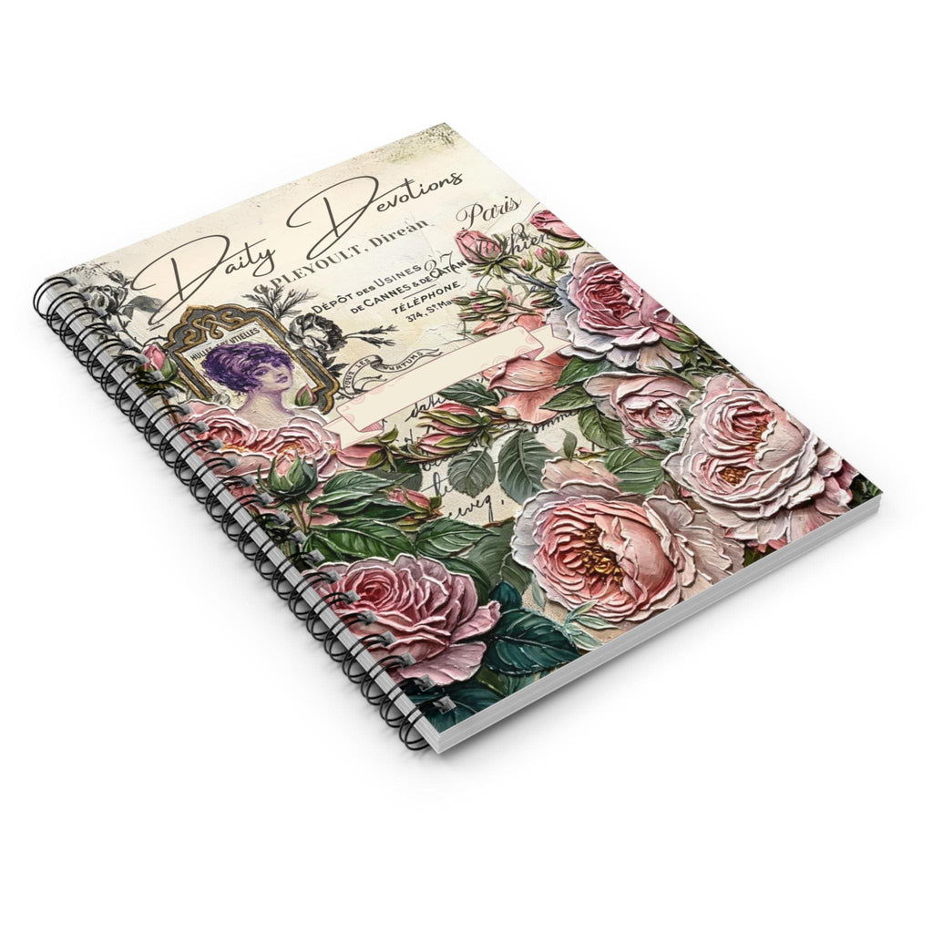 Personalized Daily Devotions Impasto Spiral Notebook | Ruled Journal Notebook