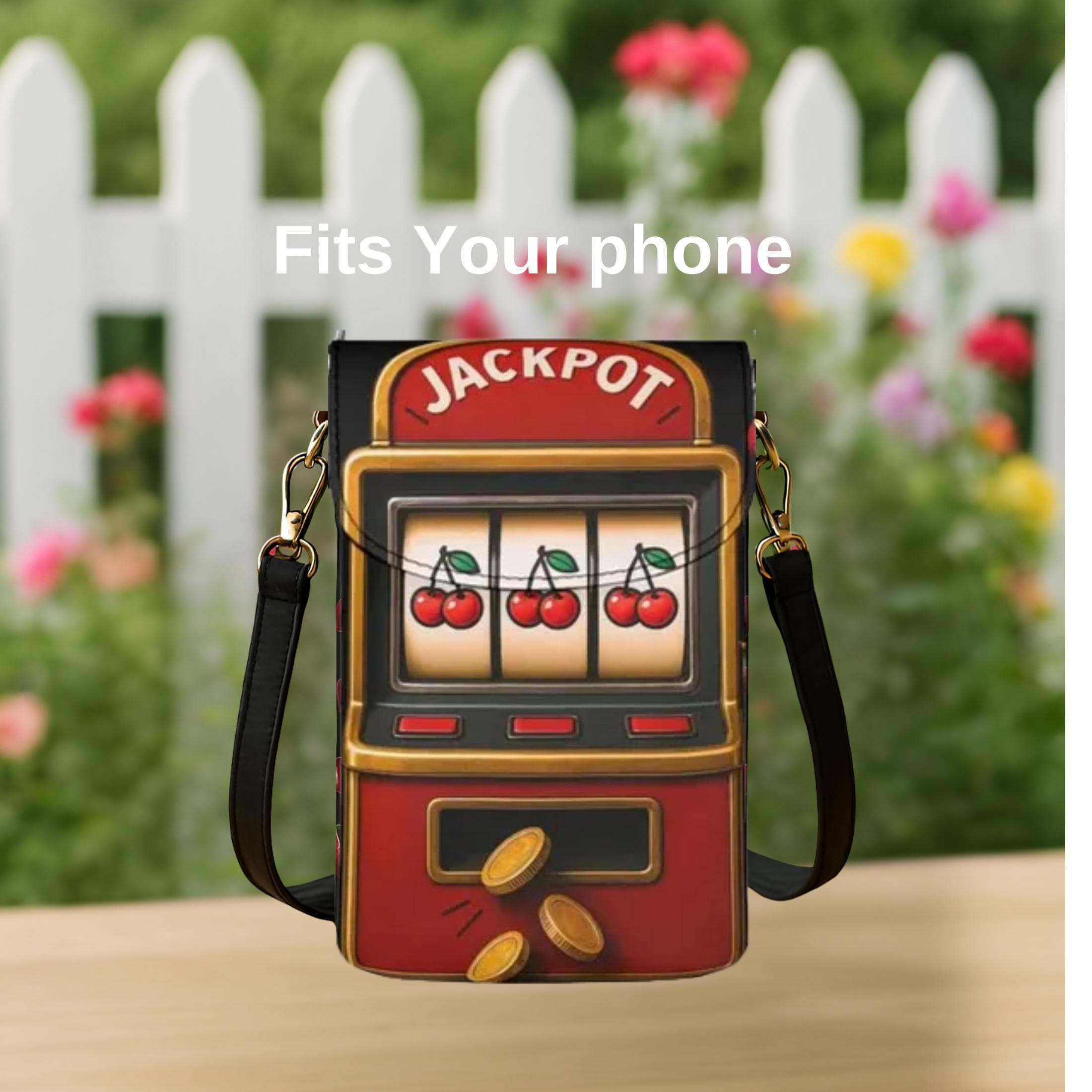 Slot Machine Phone Crossbody Bag: Retro Casino Purse, Novelty Gift