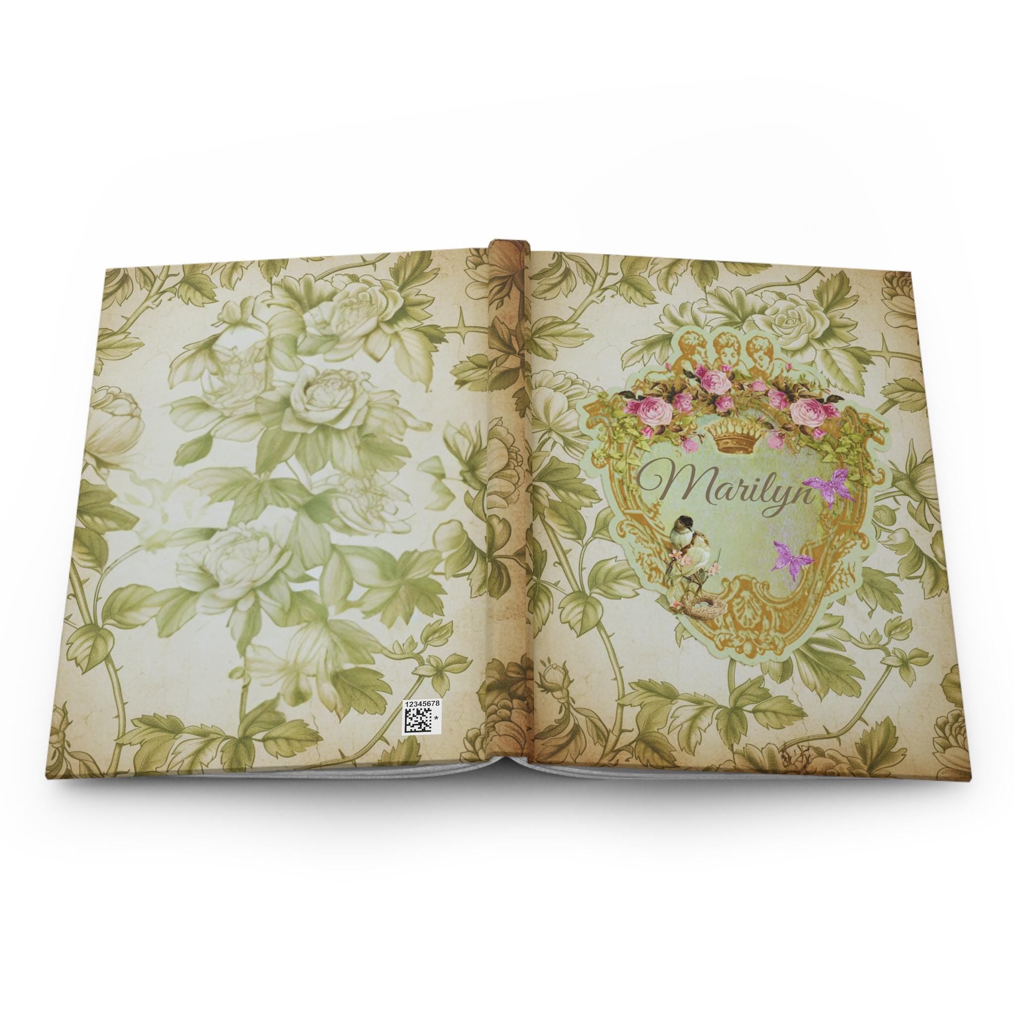 VictorianVintage ToileJourn al | Hardcover Personalized Name Notebook